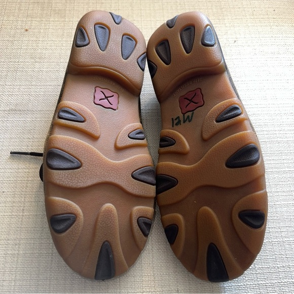 Twisted X Loafers Womens Leather Lace Up Antibacterial Washable Driving 5.5M - Picture 9 of 11